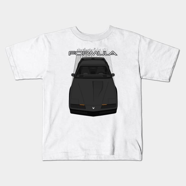 Pontiac Firebird Formula 3rdgen - Black Kids T-Shirt by V8social